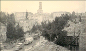 View from the balcony on Hachoma Hashlishit st.