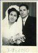 Georgette and her husband Eli on their wedding day