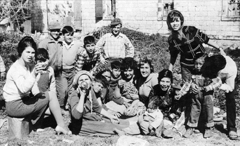 Marziano family and neighbors in Musrara