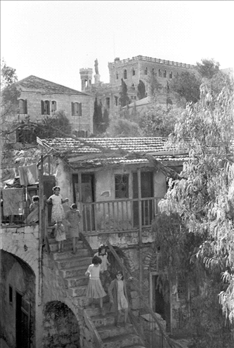 View of houses in Musrara