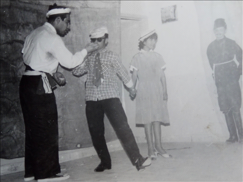 A Purim performance at the Malaban boarding school in the Arnona neighborhood